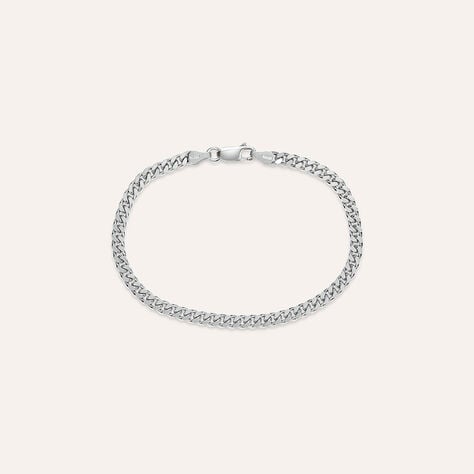 Bracciale Catena Gentleman Argento Rodiato - Bracciali Uomo | Stroili