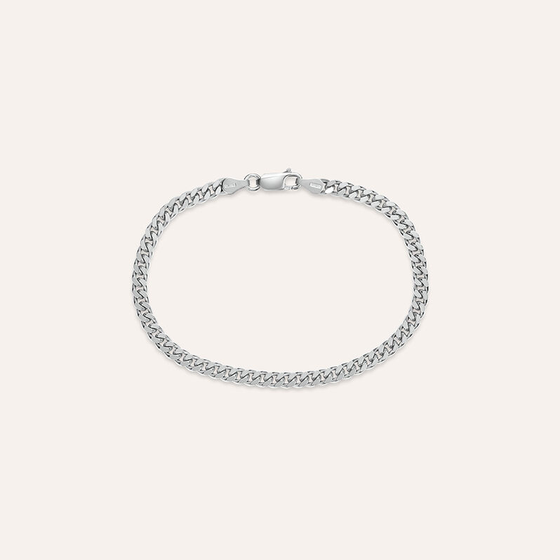 Bracciale Catena Gentleman Argento Rodiato - Bracciali Uomo | Stroili