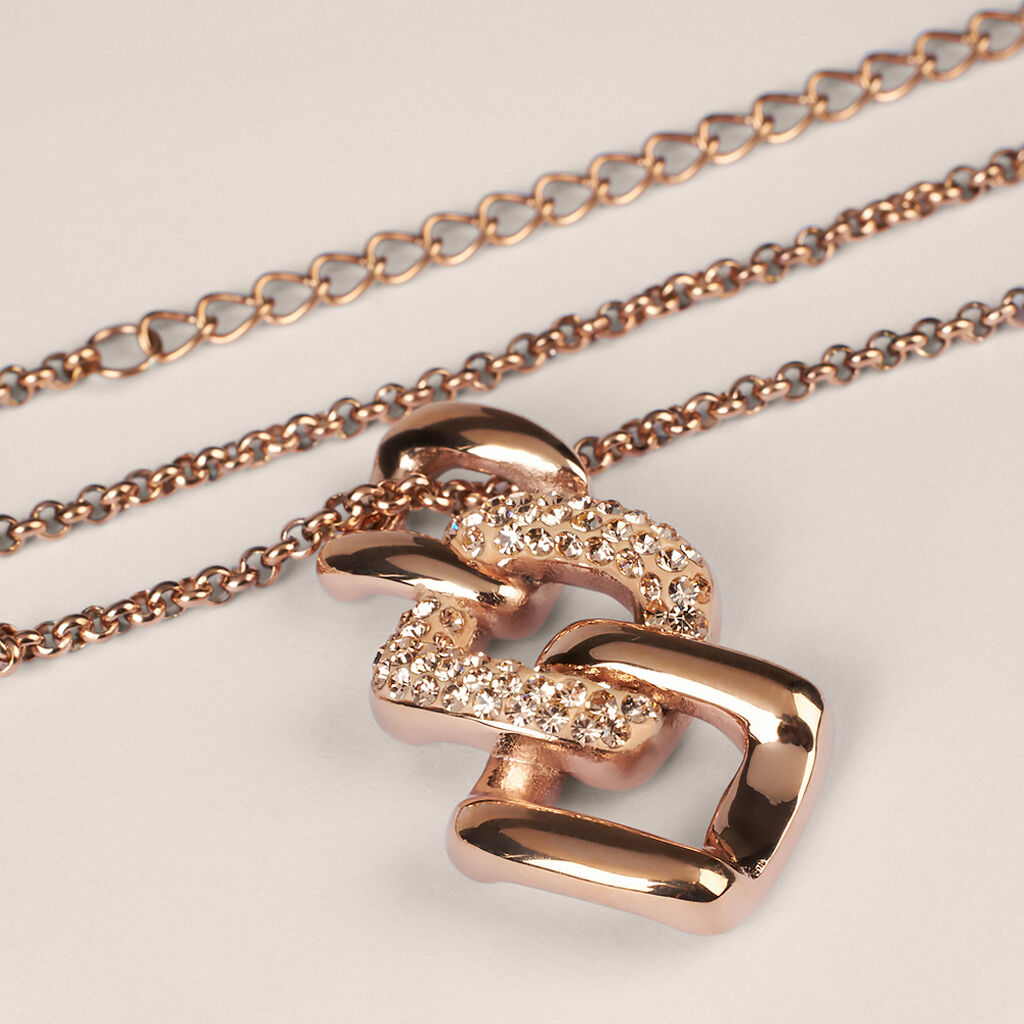 Collana Lady Phantasya Acciaio Rosa Cristallo - Collane Donna | Stroili