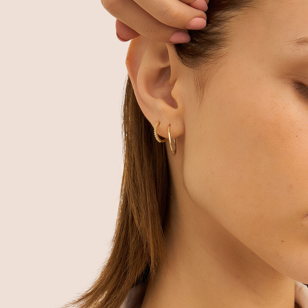 Orecchini A Cerchio Toujours Oro Giallo