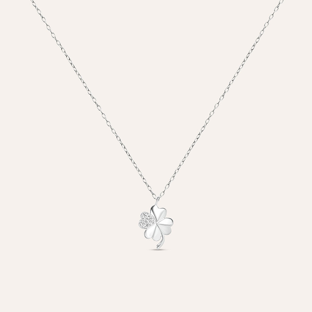 Collana Claire Oro Bianco Cubic Zirconia - Collane Donna | Stroili
