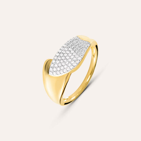 Anello Fascia Sophia Oro Giallo Diamante - Anelli con Pietre Donna | Stroili