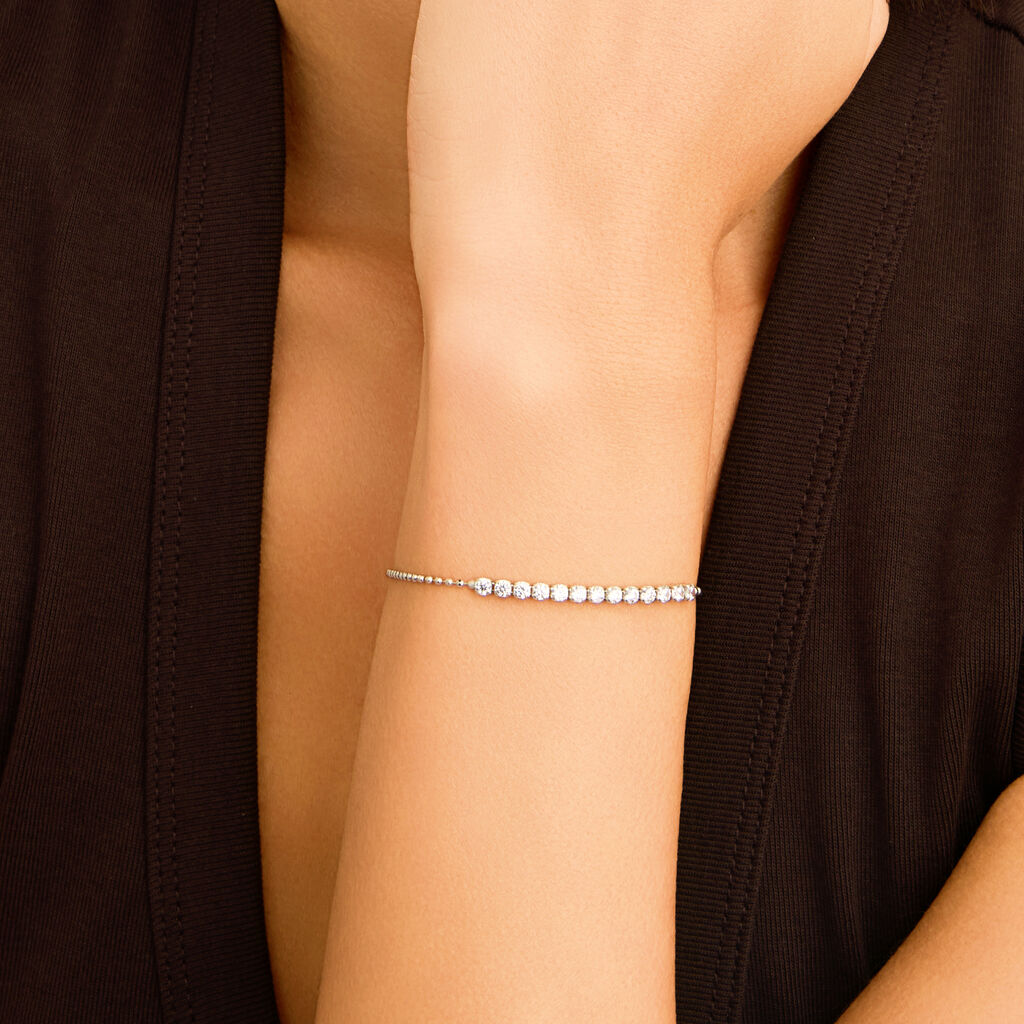 Bracciale Tennis Silver Elegance Argento Rodiato Cubic Zirconia - Bracciali Tennis Donna | Stroili