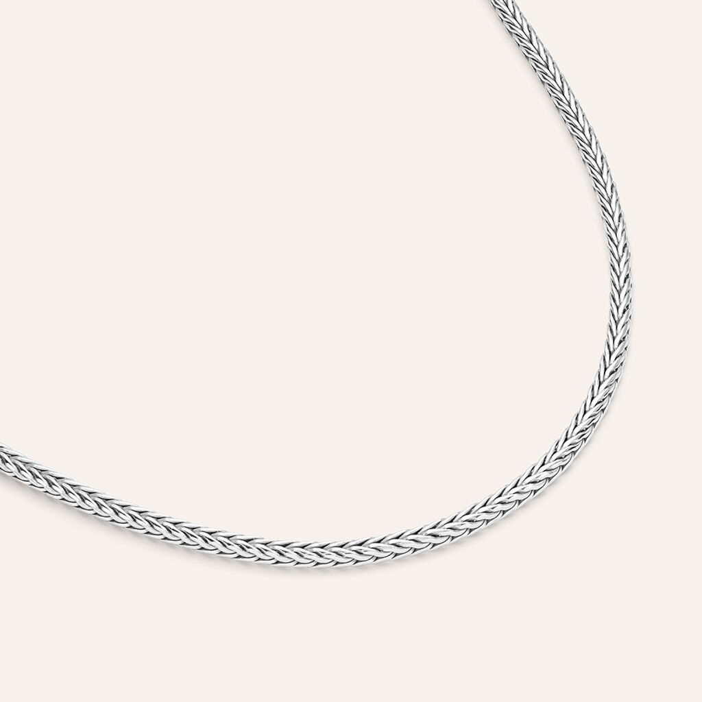 Bracciale Catena Gentleman Argento Rodiato