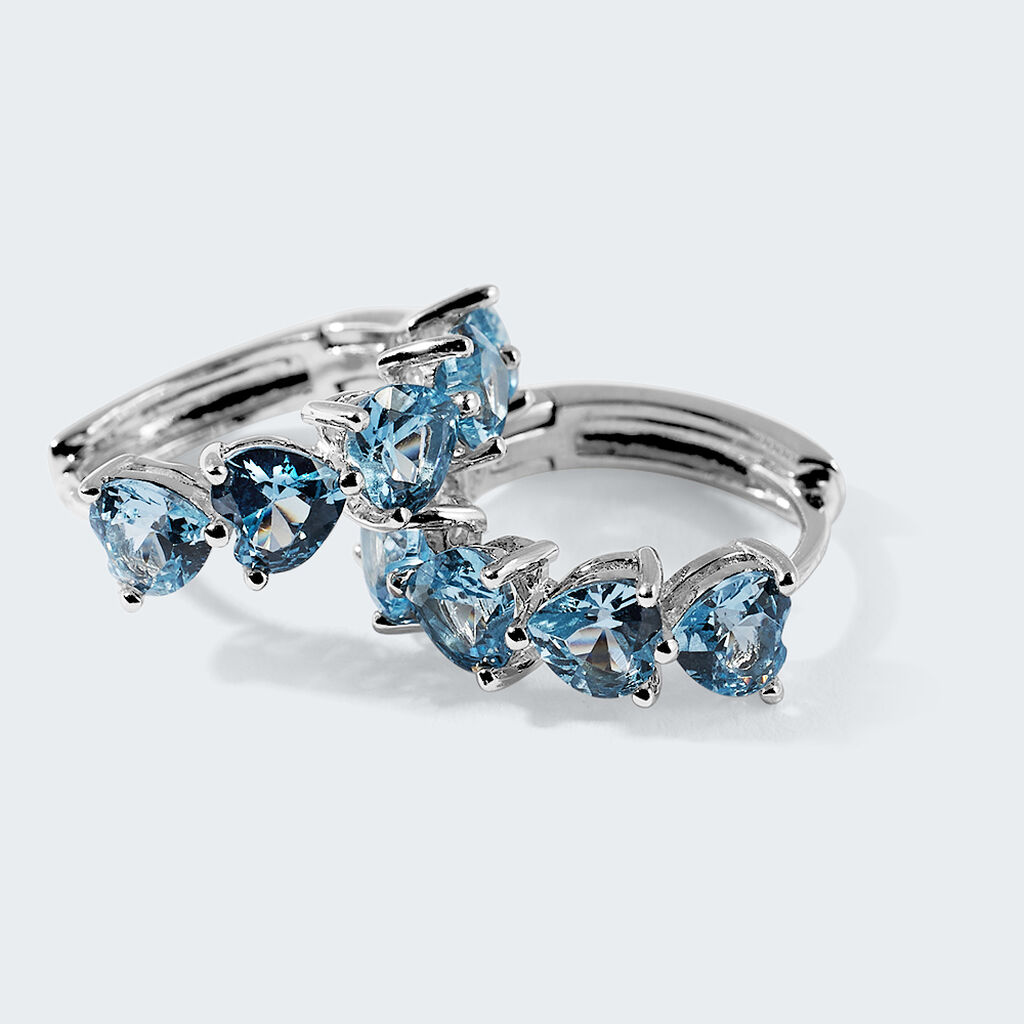 Orecchini A Cerchio Silver Rainbow Argento Rodiato Cubic Zirconia - Orecchini a Cerchio Donna | Stroili
