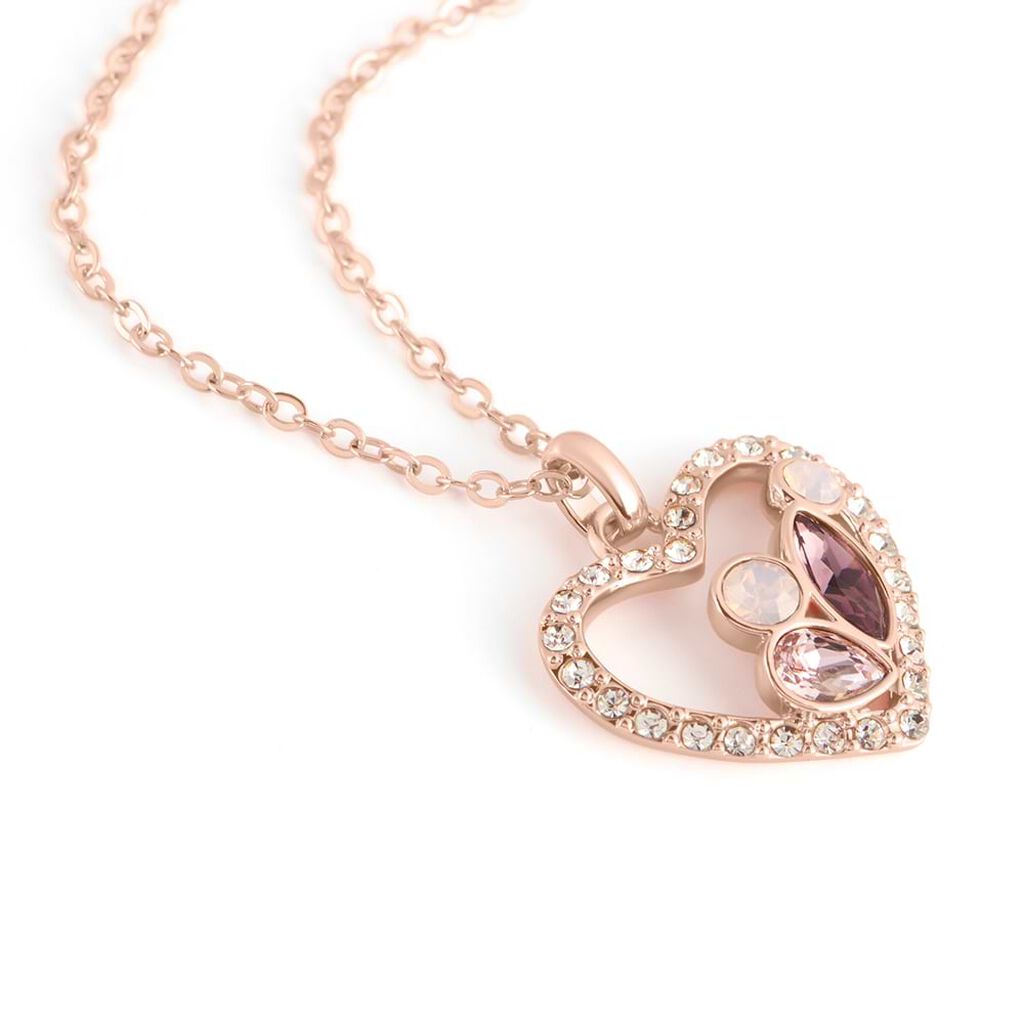 Collana Violet Ottone Rosa Cristallo - Collane Donna | Stroili