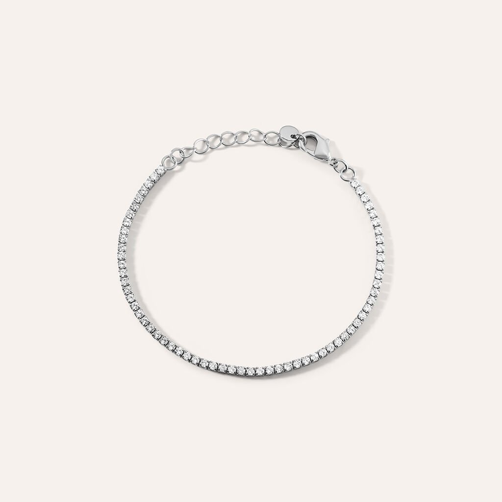 Bracciale Tennis Romantic Shine Metallo Cristallo - Bracciali Tennis Donna | Stroili