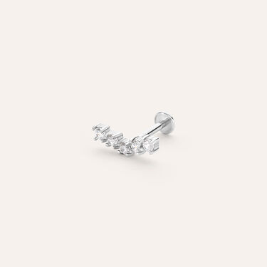 Piercing Orecchio Helix Conch Moonlight Acciaio Cristallo