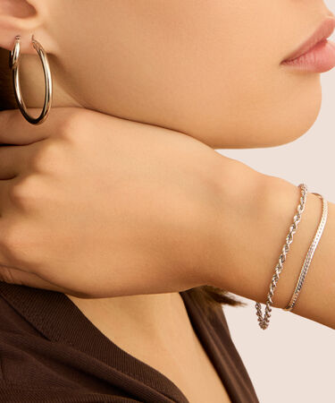 Bracciale Catena Colette Oro Bianco
