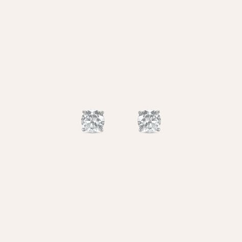 Orecchini Lobo Punto Luce Silver Elegance Argento Rodiato Cubic Zirconia - Orecchini a Lobo Donna | Stroili