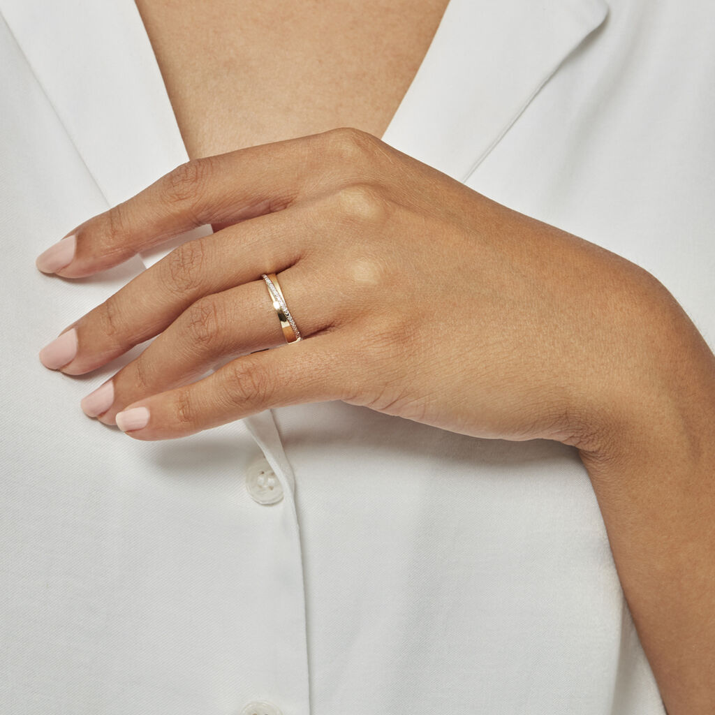 Anello Fascia Sophia Oro Giallo Diamante