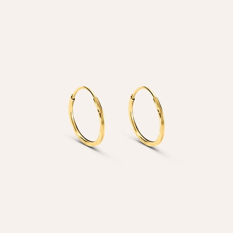 Orecchini A Cerchio Toujours Oro Bianco - Orecchini a Cerchio Donna | Stroili