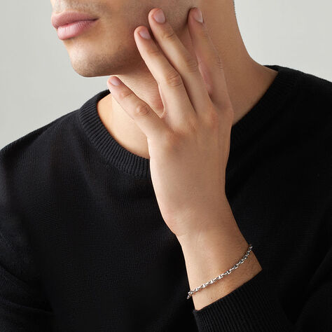Bracciale Catena L'homme Or Oro Bianco - Bracciali Uomo | Stroili