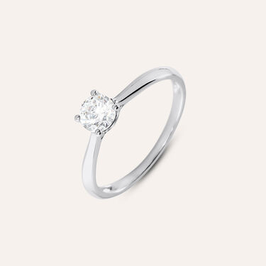 Anello Solitario Firmamenti Oro Bianco Diamante