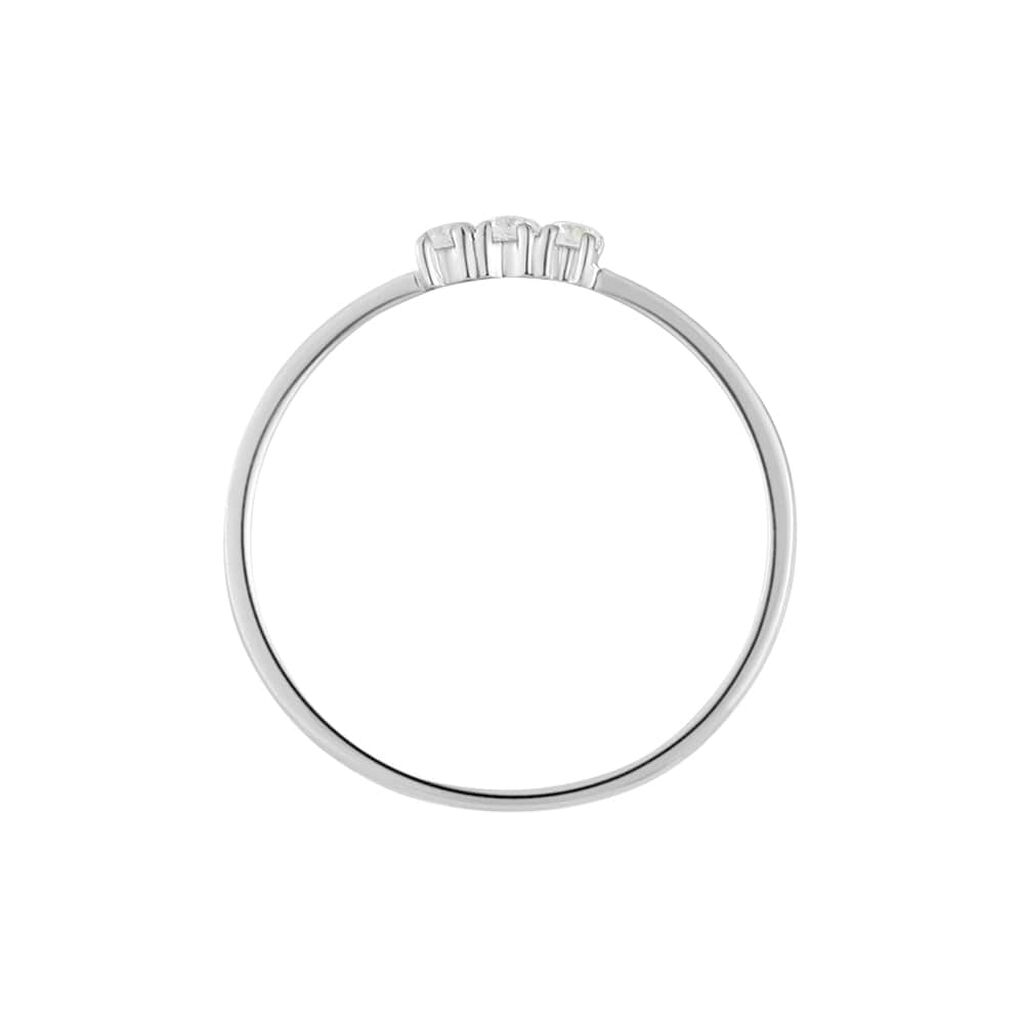 Anello Trilogy Claire Oro Bianco Cubic Zirconia - Anelli con Pietre Donna | Stroili