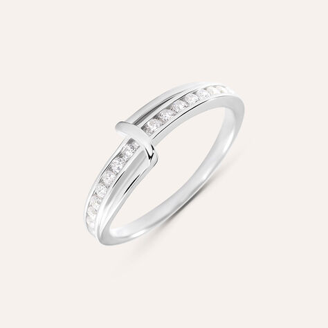 Anello Fantasia Silver Shine Argento Rodiato Cubic Zirconia - Anelli con Pietre Donna | Stroili