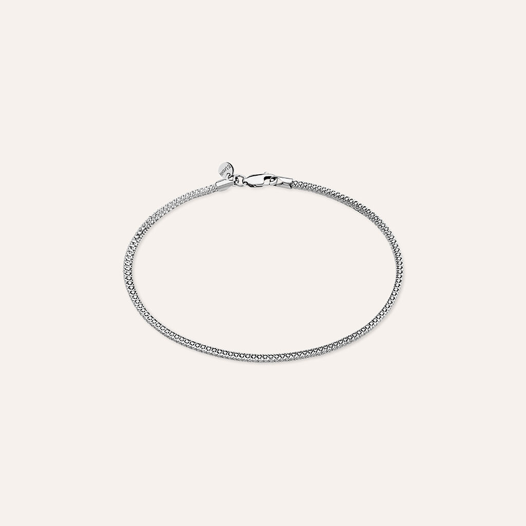 Bracciale Catena Gentleman Argento Rodiato