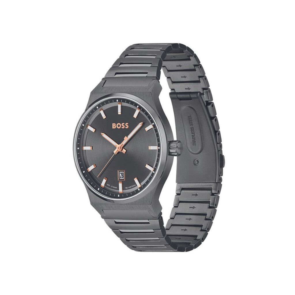 Orologio Al Quarzo Hugo Boss Candor 1514078 - Orologi con Datario Uomo | Stroili