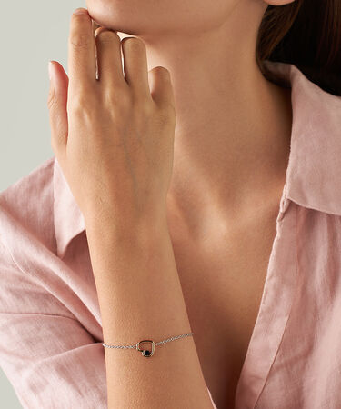 Bracciale Sunrise Acciaio Bicolore Bianco / Rosa Cristallo