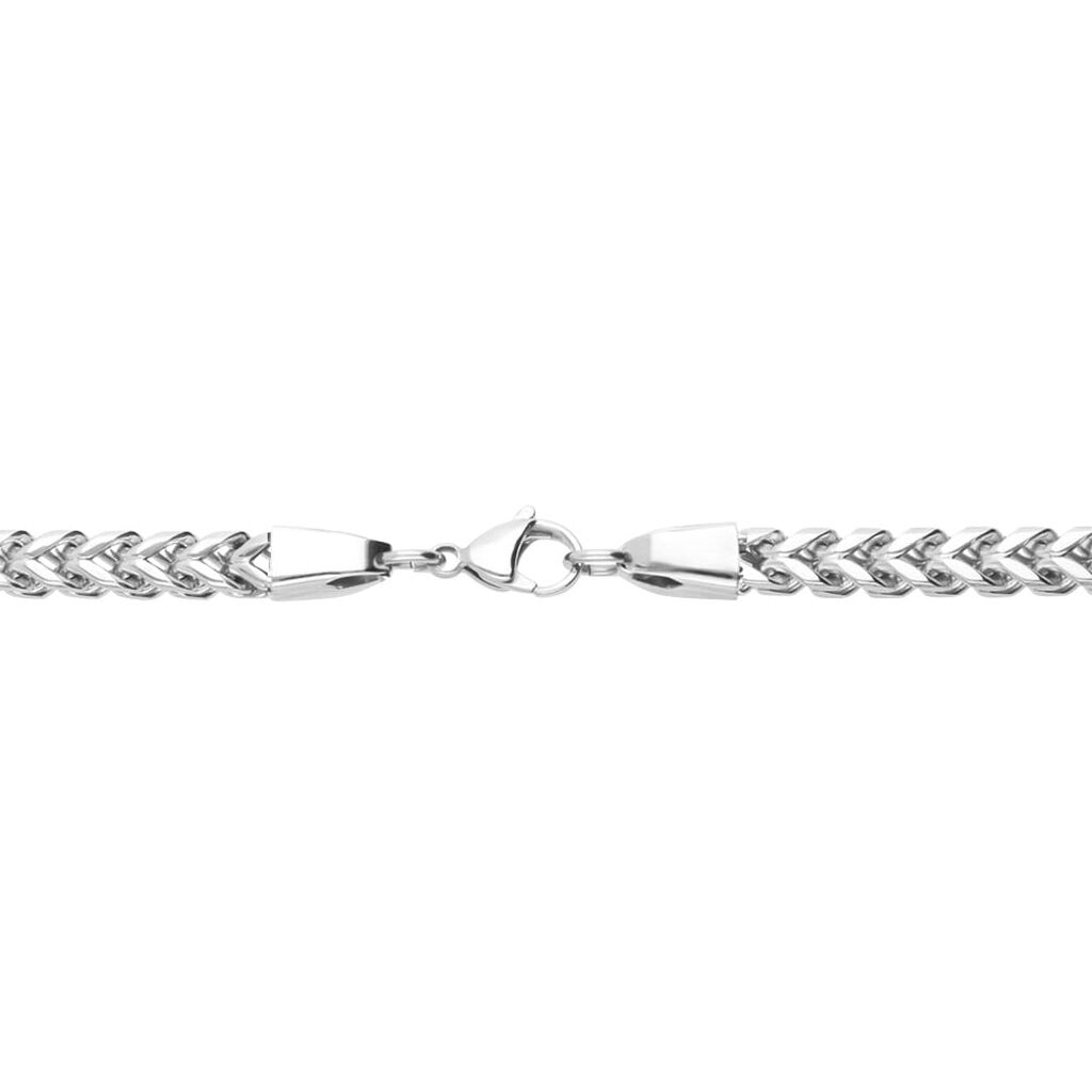 Bracciale in acciaio maglia groumette - Bracciali Uomo | Stroili