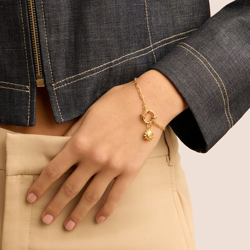 Pendente Love Beats Argento Dorato