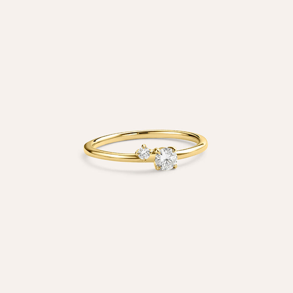 Anello Bilogy Diamade Glam Oro Giallo Diamante Lab-Grown - Anelli con Pietre Donna | Stroili