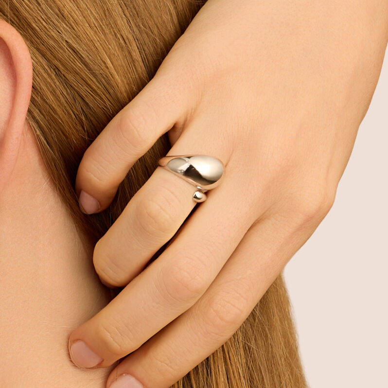 Anello Contrarie Silver Collection Argento Rodiato - Anelli Donna | Stroili