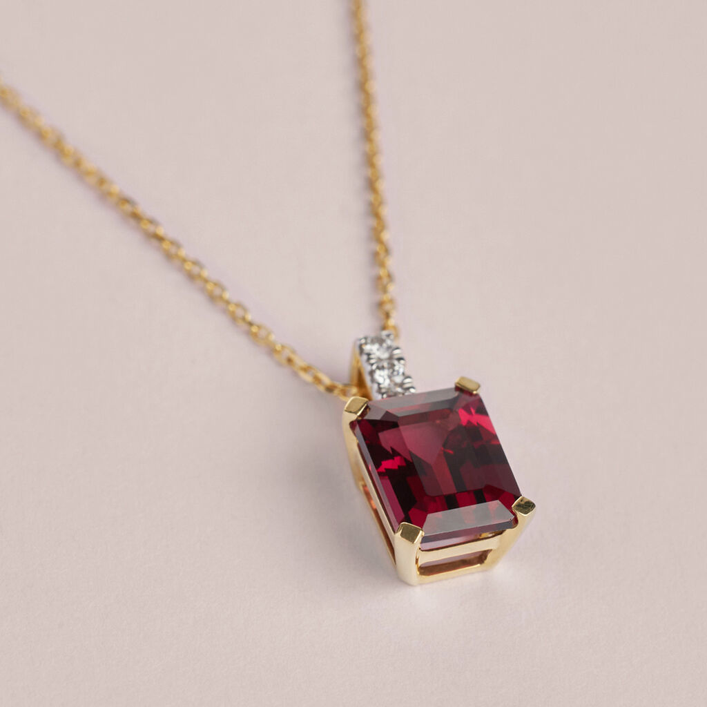 Collana Jasmine Oro Giallo Rodolite Diamante - Collane Donna | Stroili