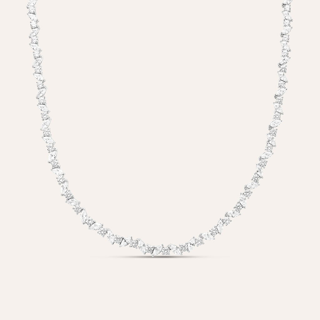 Collana Tennis Silver Elegance Argento Rodiato Cubic Zirconia