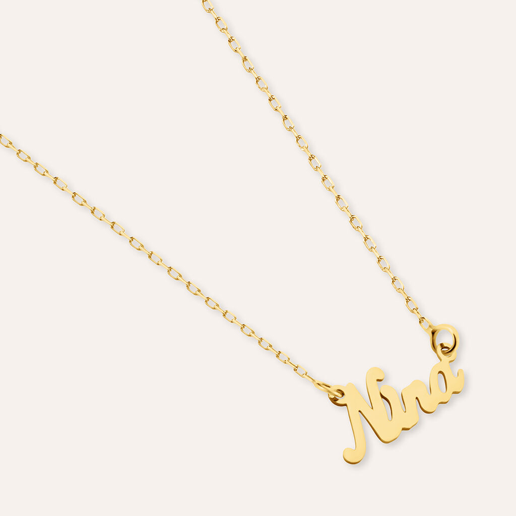 Collana Nina Gold Names Oro Giallo