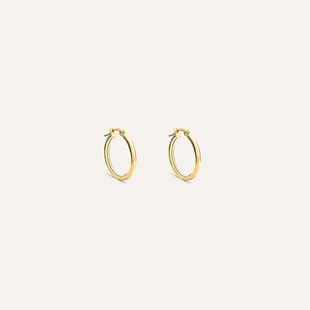 Orecchini A Cerchio Gold Essence Oro Giallo - Orecchini a Cerchio Donna | Stroili