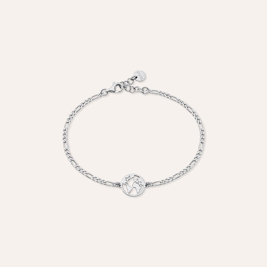 Bracciale Catena Gentleman Argento Rodiato