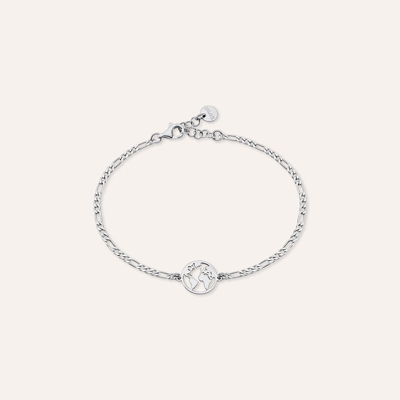 Bracciale Catena Gentleman Argento Rodiato - Bracciali Uomo | Stroili