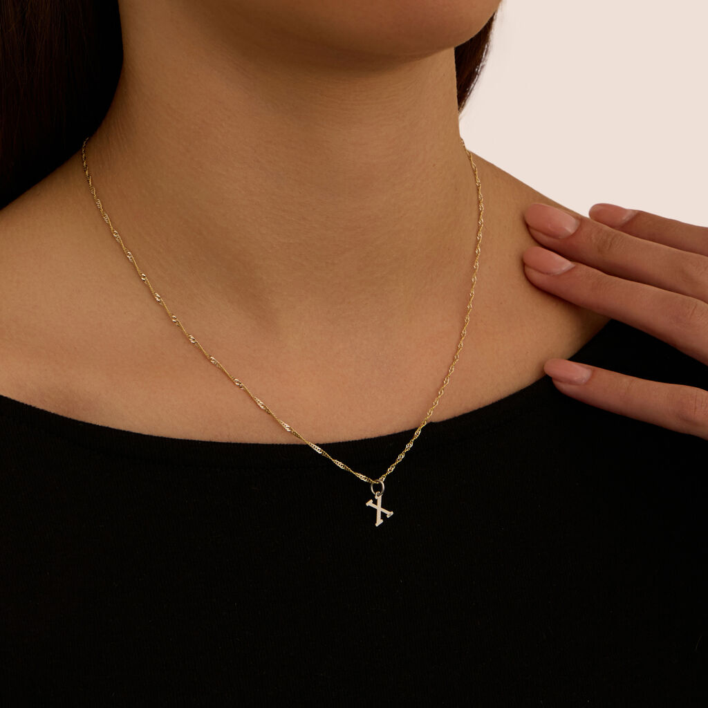 Pendente Poème Oro Bianco