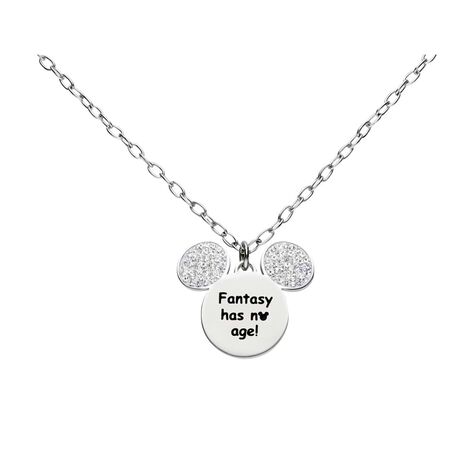 Collana Lady Message Acciaio Disney e Cristalli - Collane Donna | Stroili