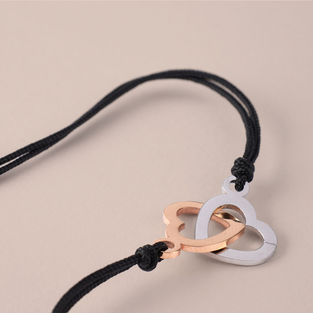 Bracciale Sunrise Acciaio Bicolore Bianco / Rosa