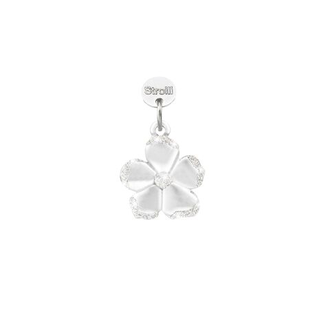 Charm in argento rodiato e glitter - Charms Donna | Stroili