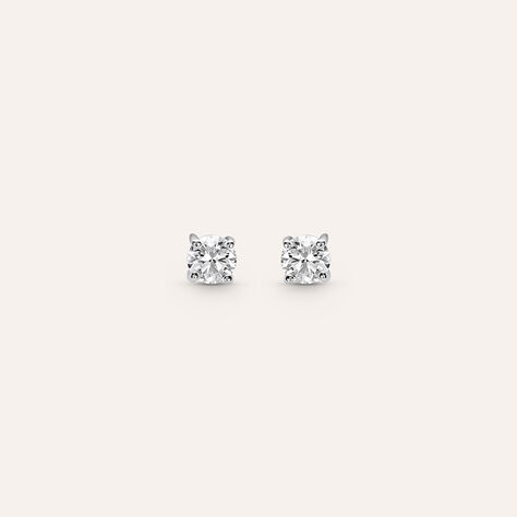 Orecchini Lobo Punto Luce Firmamenti Oro Bianco Diamante - Orecchini a Lobo Donna | Stroili