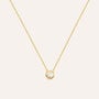 Collana Punto Luce Silver Glow Argento Dorato Cubic Zirconia