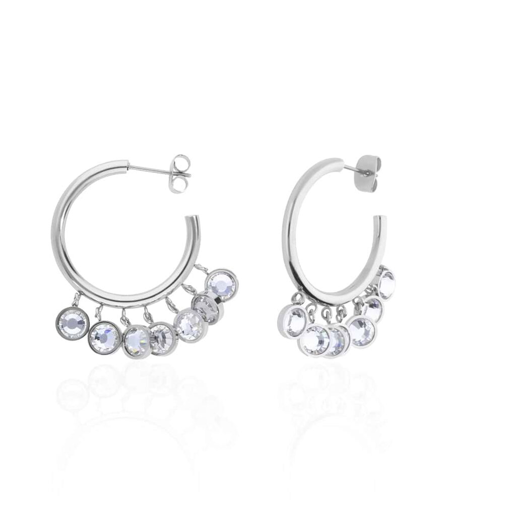 Orecchini a cerchio Lady Chic Wow Acciaio - Orecchini a Cerchio Donna | Stroili