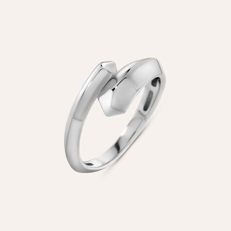 Anello Contrarie Desideria Argento Nobile Rodiato - Anelli Donna | Stroili