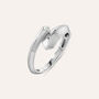 Anello Contrarie Desideria Argento Nobile Rodiato