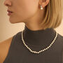 Collana Silver Pearls Argento Rodiato Perla sintentica