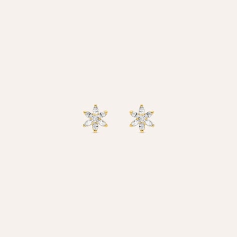 Orecchini Lobo Bon Ton Oro Giallo Cubic Zirconia - Orecchini a Lobo Donna | Stroili