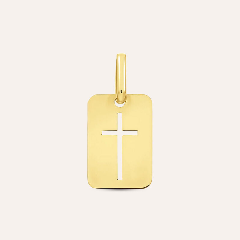 Pendente Holy Oro Giallo - Ciondoli con Incisione Unisex | Stroili