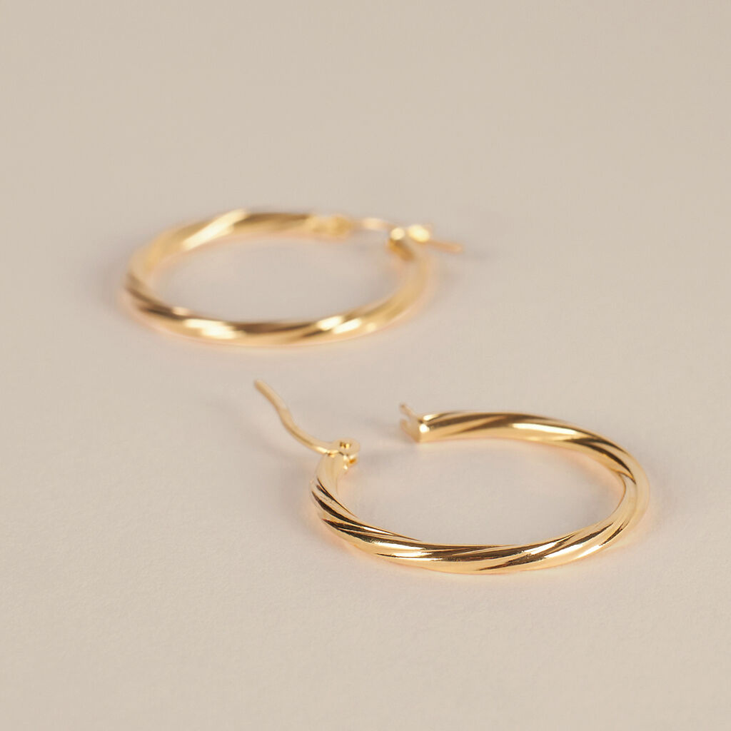 Orecchini A Cerchio Toujours Oro Giallo - Orecchini a Cerchio Donna | Stroili