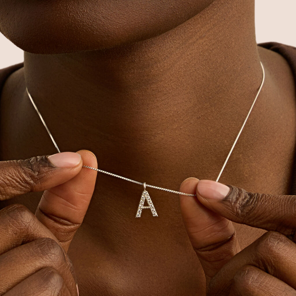 Collana Silver Moments Argento Rodiato Cubic Zirconia