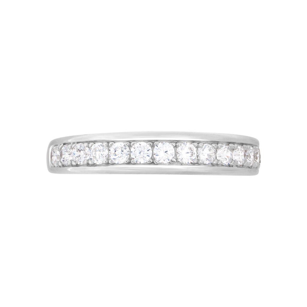 Anello Semi-eternity Silver Elegance Argento Rodiato Cubic Zirconia - Anelli con Pietre Donna | Stroili