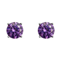 Orecchini Lobo Punto Luce Silver Rainbow Argento Rodiato Cubic Zirconia