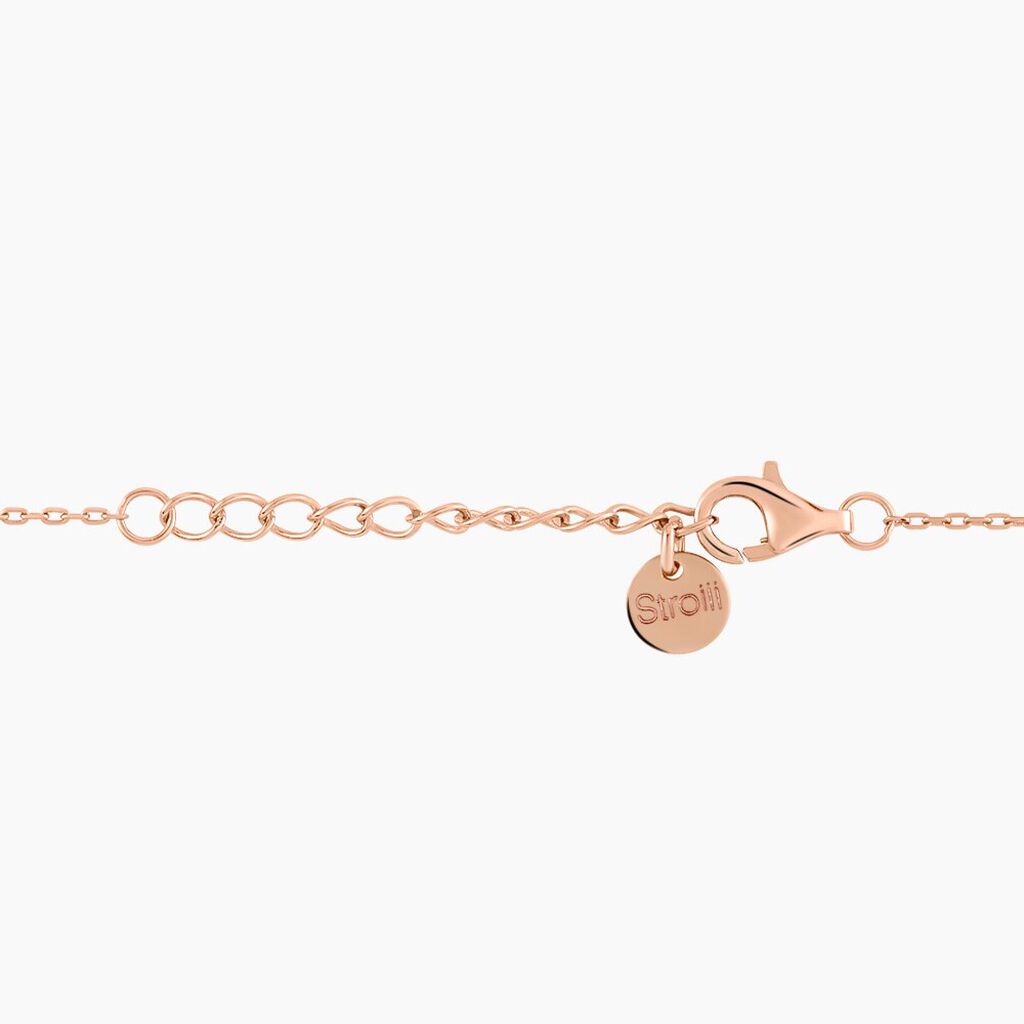 Bracciale freccia in argento rosato e zirconi rosa - Bracciali Amicizia Donna | Stroili